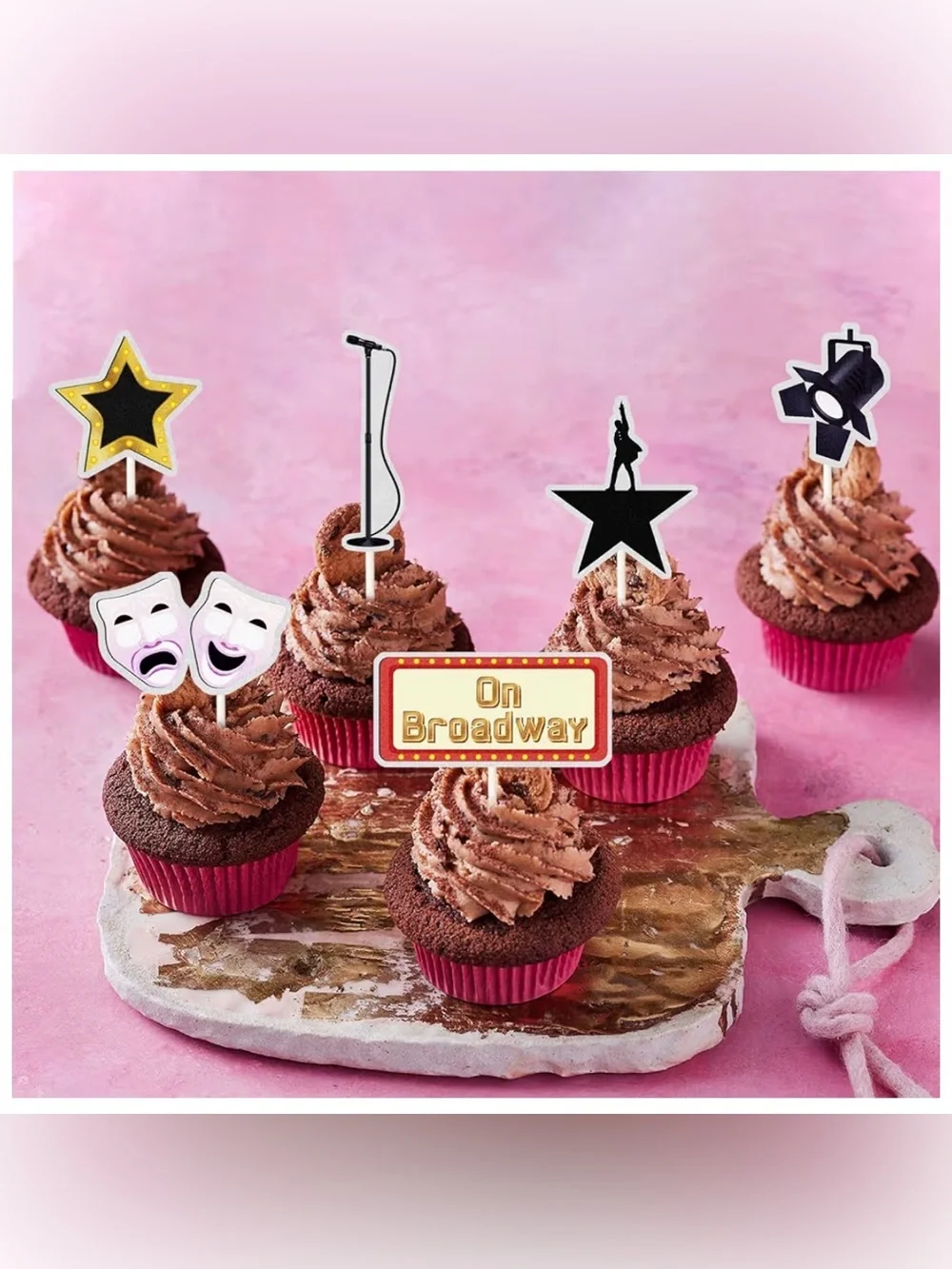 On Broadway Cupcake Toppers